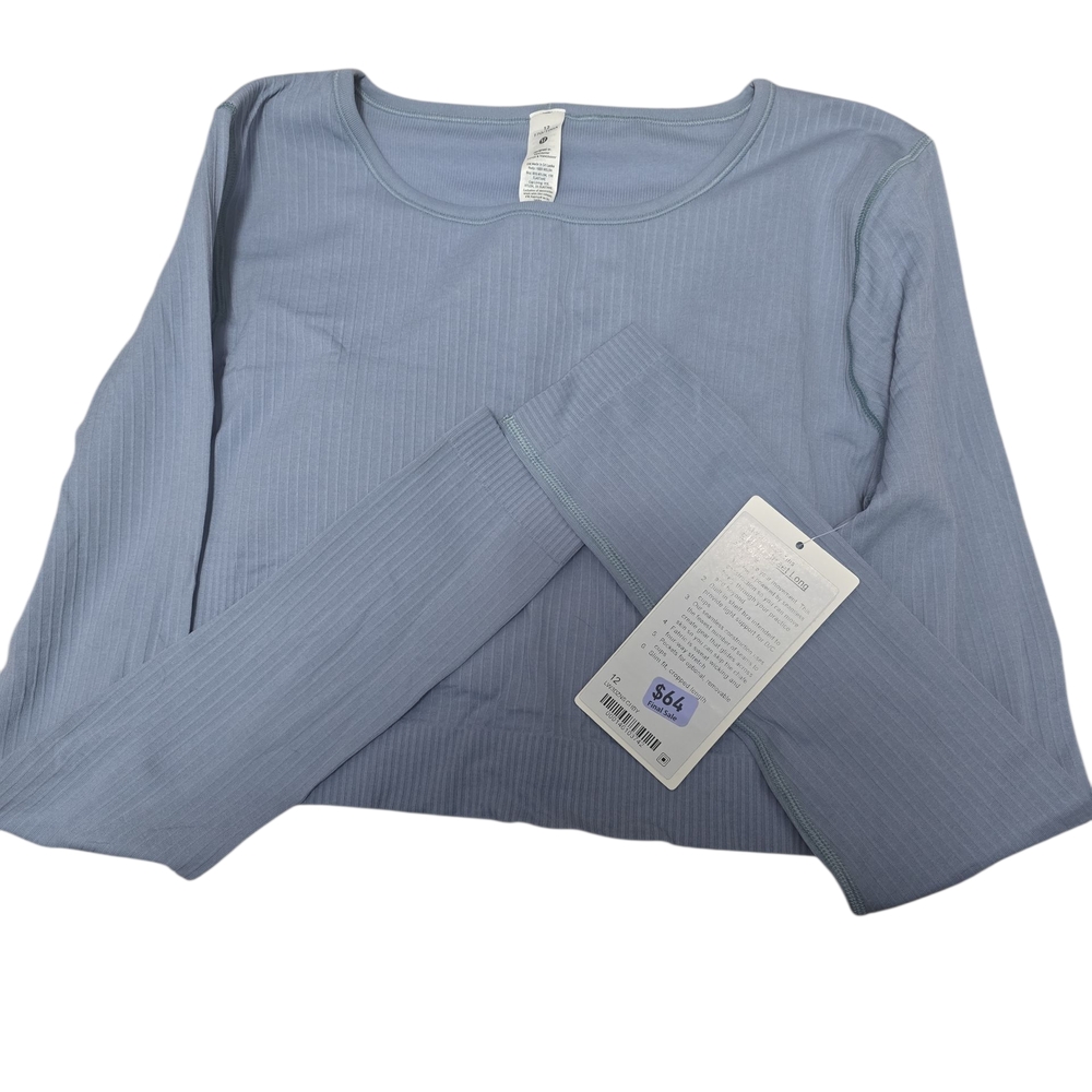 lululemon athletica Ebb To Street Light Blue Long Sleeve Top